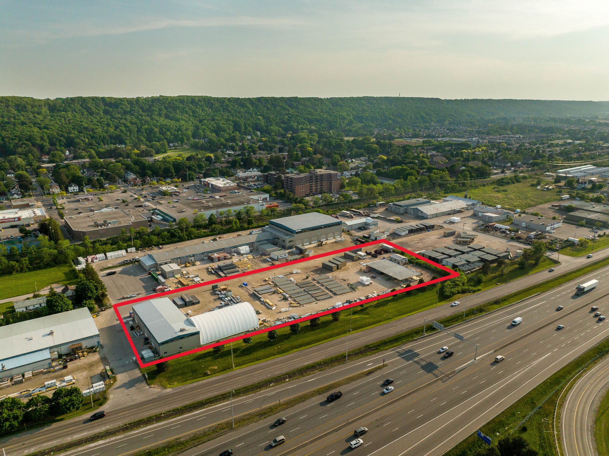 129 S Service Rd, Grimsby, ON for lease Aerial- Image 1 of 6