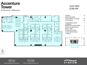 500 W Madison St, Chicago, IL for lease Floor Plan- Image 1 of 1