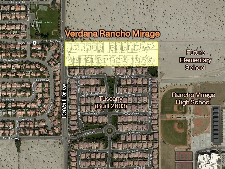 Davall Drive North Of Ramon Rd, Rancho Mirage, CA for sale Aerial- Image 1 of 1