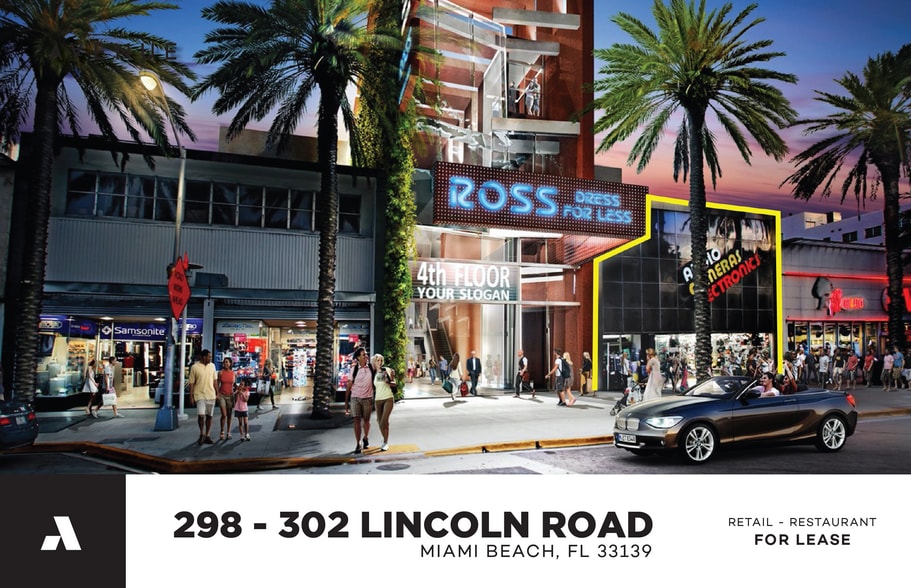 298 Lincoln Rd, Miami Beach, FL for lease - Building Photo - Image 2 of 3