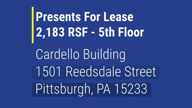 1501 Reedsdale St, Pittsburgh, PA for lease - Commercial Listing Video 