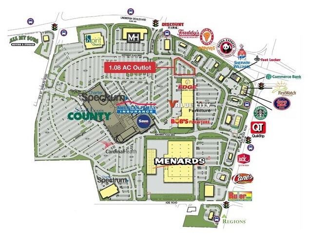 The Crossings at Northwest Rd, Saint Ann, MO for sale Site Plan- Image 1 of 5
