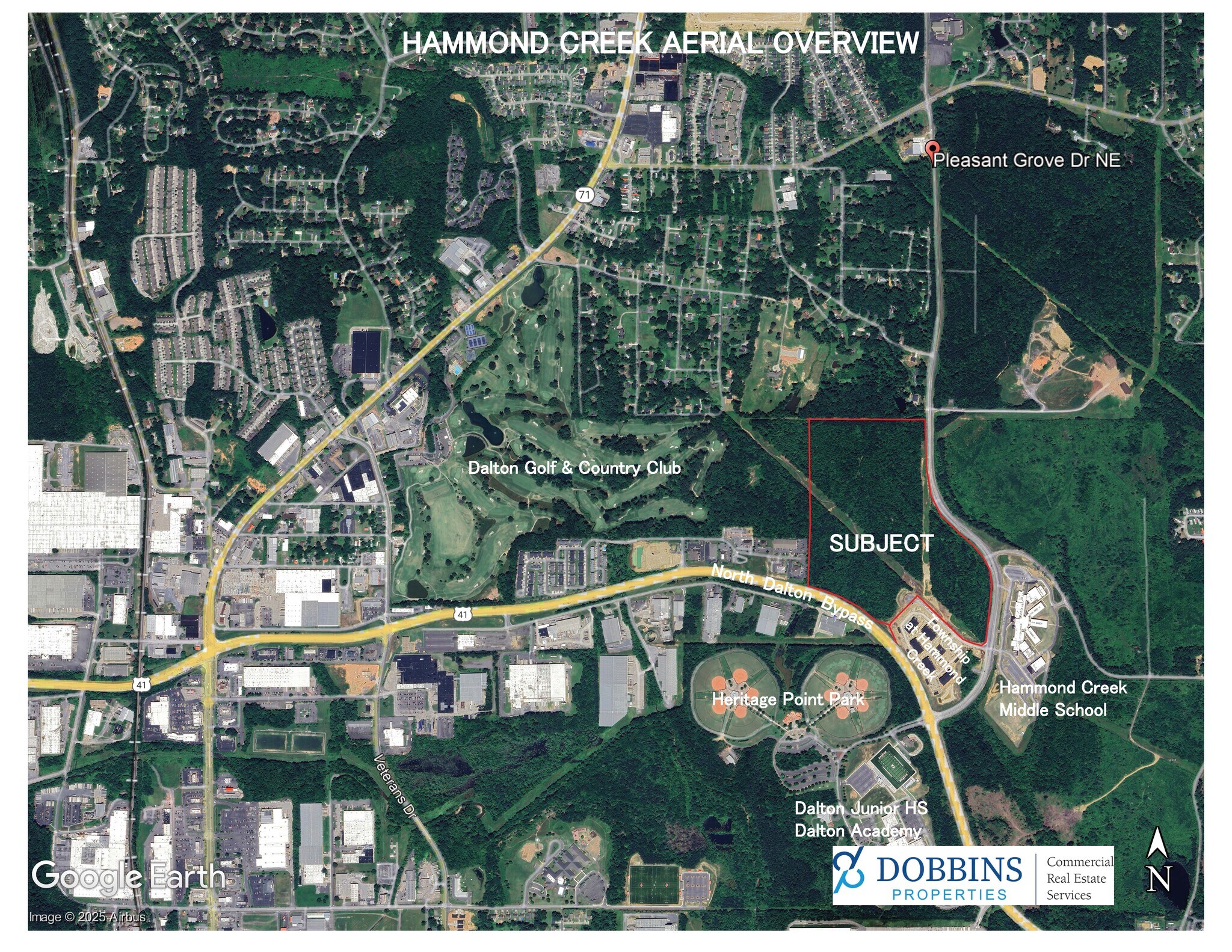 0 North Byp, Dalton, GA for sale Aerial- Image 1 of 4