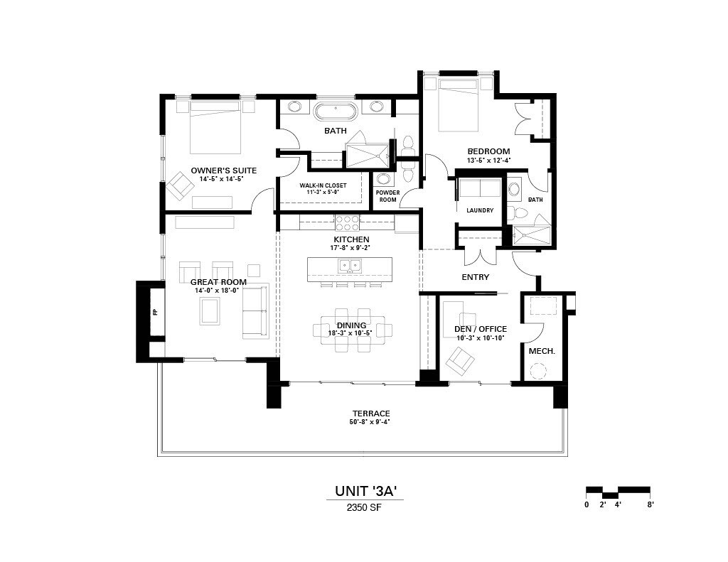 150 Broadway Ave S, Wayzata, MN 55391 - Unit 1A -  - Floor Plan - Image 1 of 8