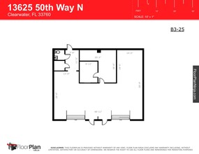 13625 50th Way N, Clearwater, FL for lease Floor Plan- Image 1 of 1