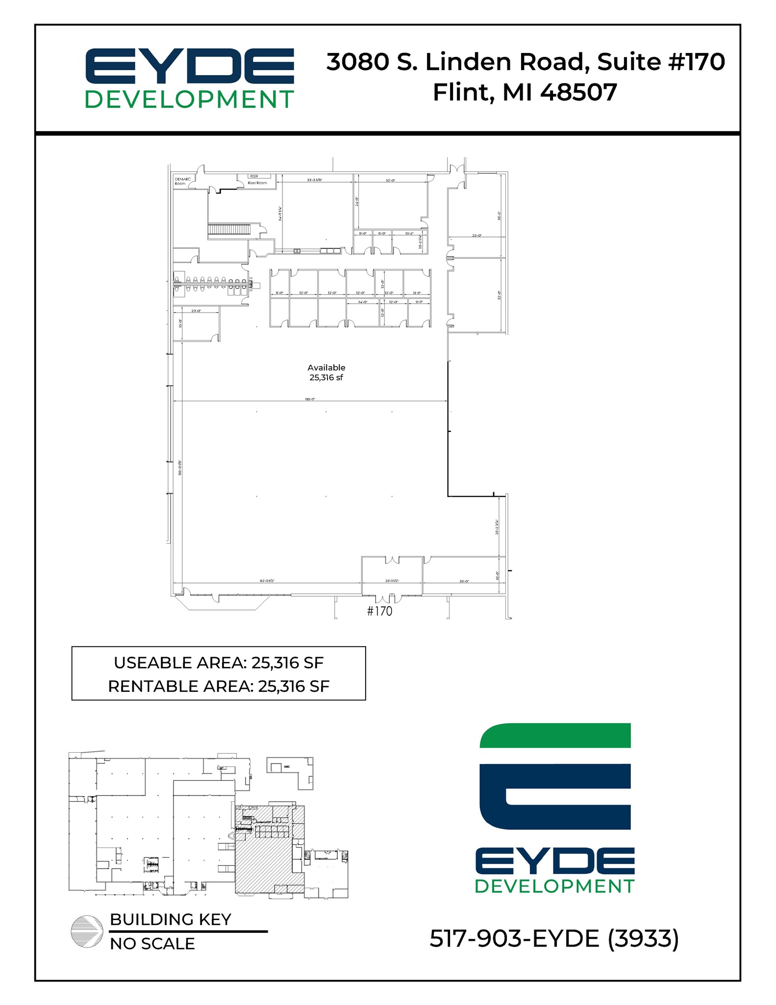 3030-3136 S Linden Rd, Flint, MI for lease Site Plan- Image 1 of 1