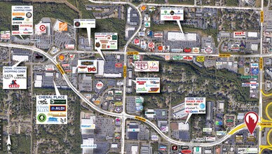 650 S Shackleford Rd, Little Rock, AR for lease Aerial- Image 2 of 2