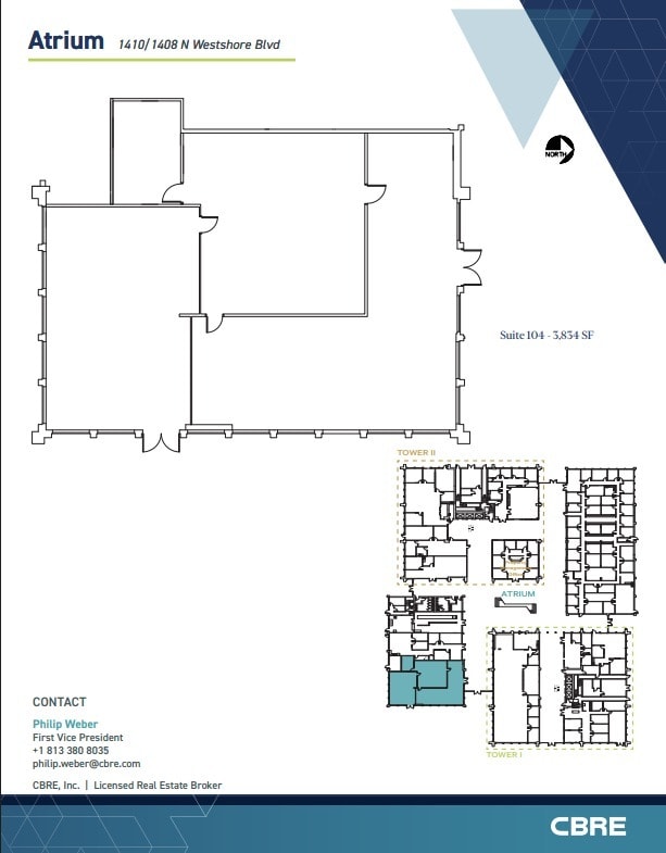 1410 N Westshore Blvd, Tampa, FL for lease Floor Plan- Image 1 of 1