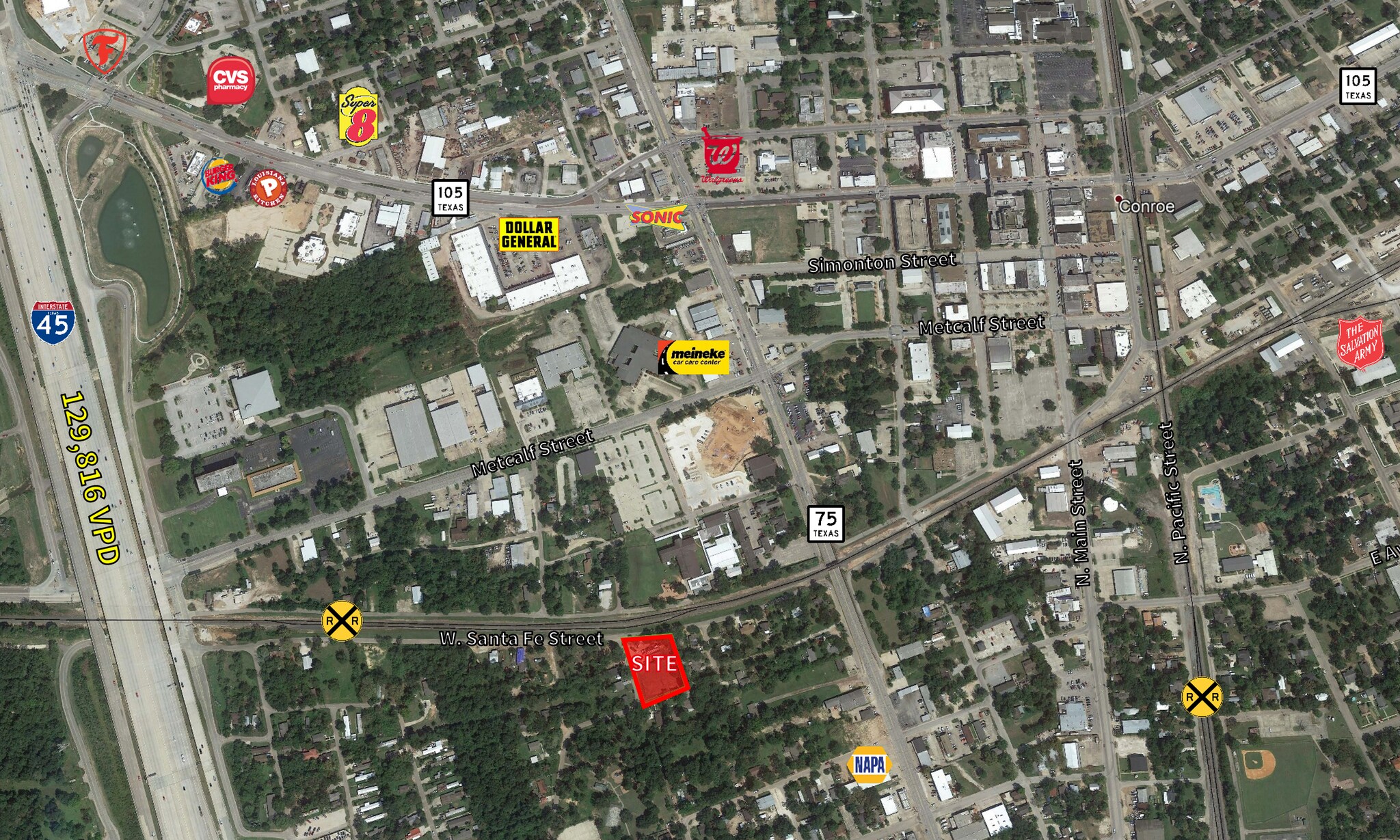 W Santa Fe And Sandra St, Conroe, TX for sale Primary Photo- Image 1 of 1