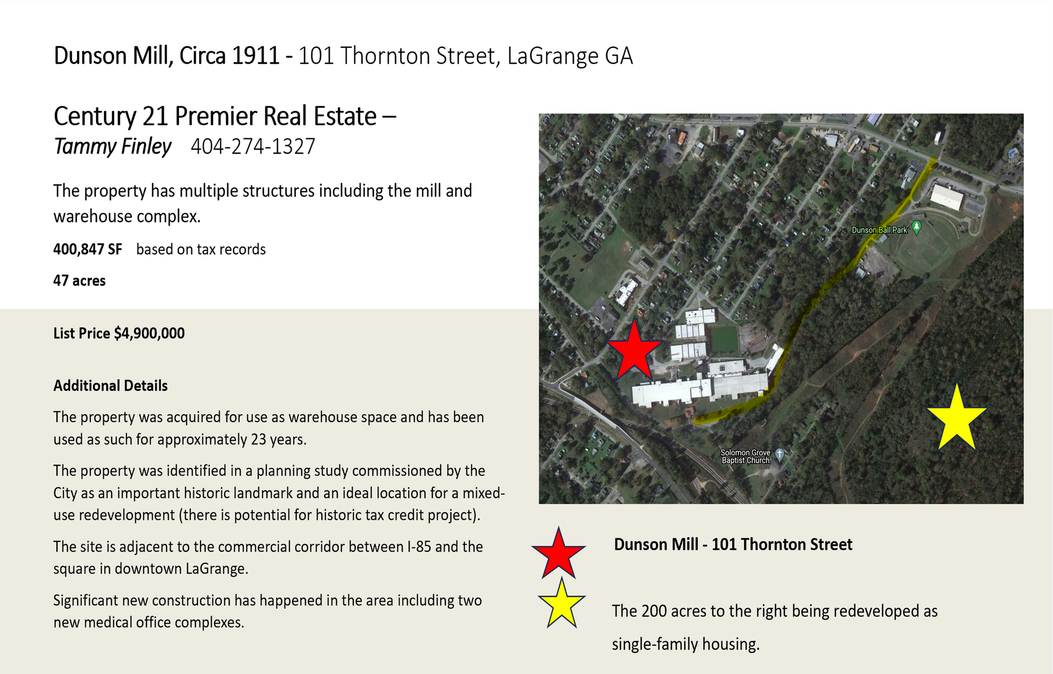 101 Thornton Street, Lagrange, GA 30241 Dunson Mill