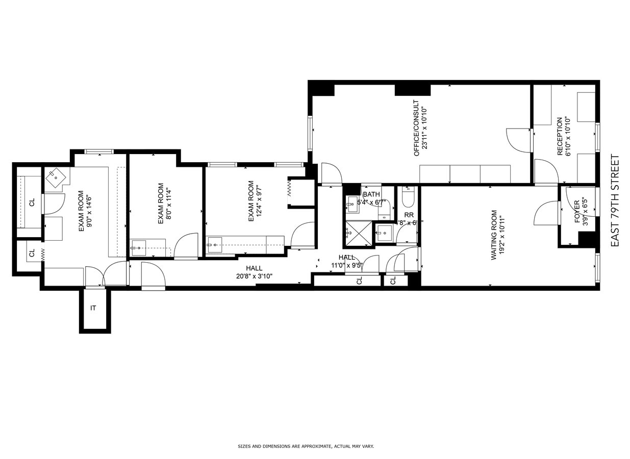 23 E 79th St, New York, NY 10075 - Unit GF -  - Floor Plan - Image 1 of 7
