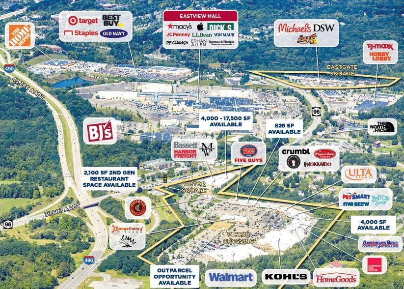 439-441 Commerce Dr, Victor, NY for lease - Aerial - Image 2 of 12