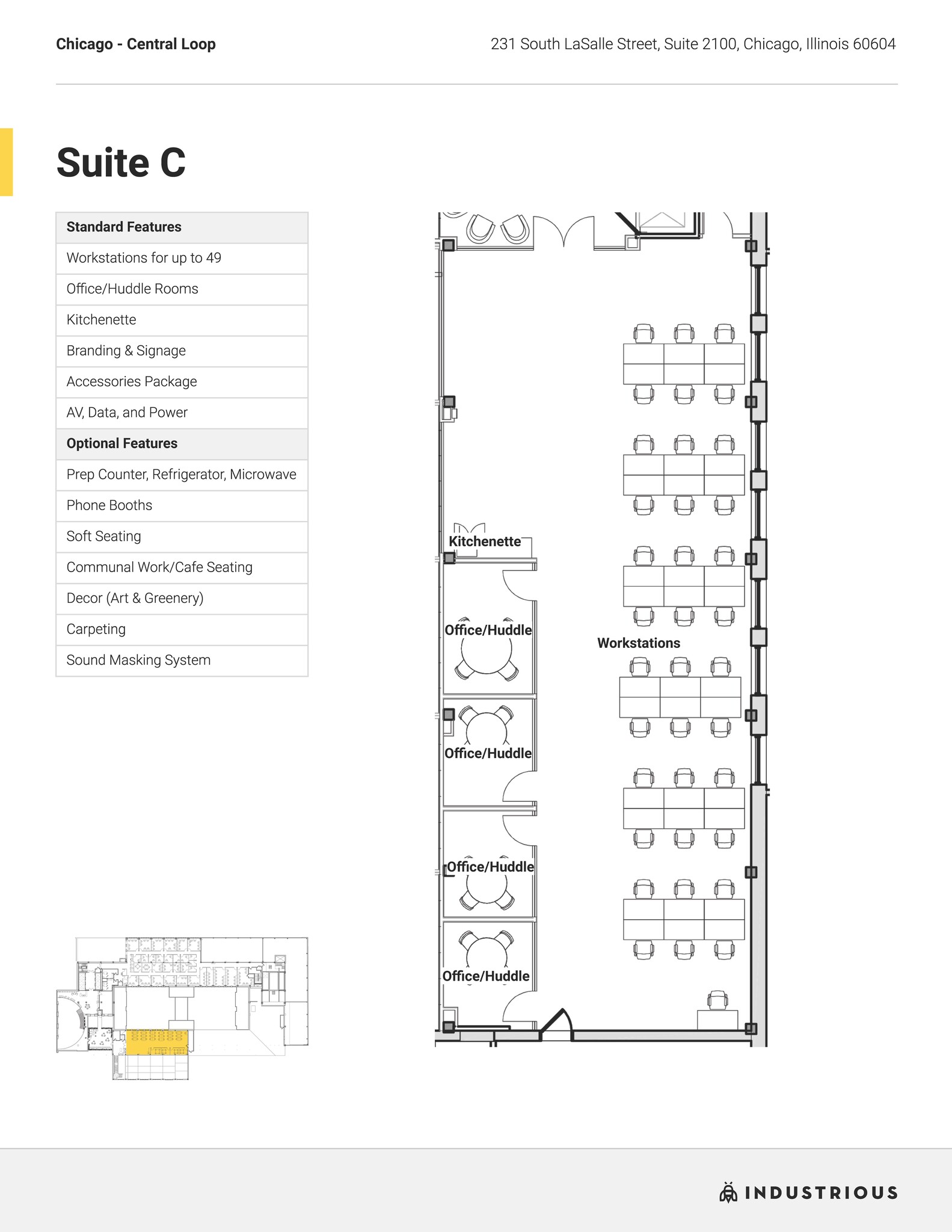 231 S LaSalle St, Chicago, IL for lease Floor Plan- Image 1 of 6