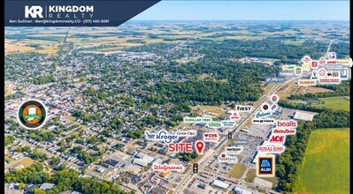 120 S Memorial Dr, New Castle, IN - AERIAL map view