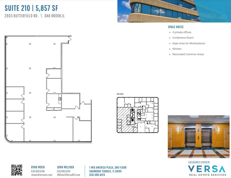 2707 Butterfield Rd, Oak Brook, IL for lease Floor Plan- Image 1 of 3