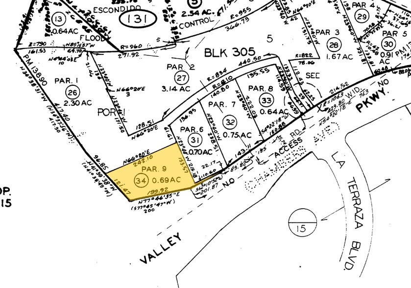 1142-1146 W Valley Pky, Escondido, CA for lease - Plat Map - Image 2 of 7