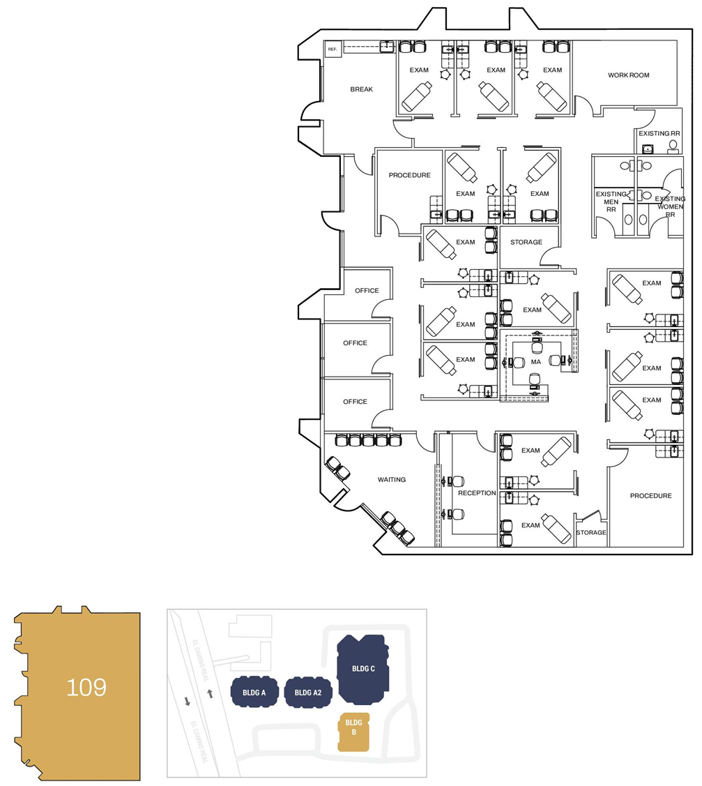 285 N El Camino Real, Encinitas, CA for lease Floor Plan- Image 1 of 1