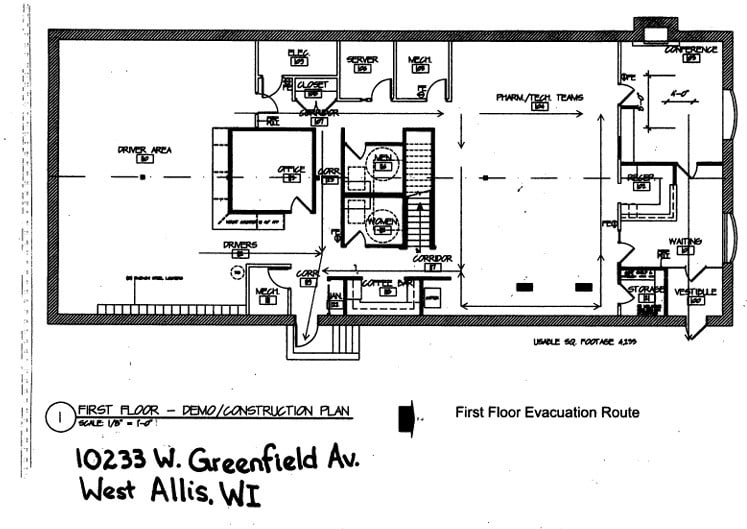 10233 W Greenfield Ave, West Allis, WI for lease Floor Plan- Image 1 of 1