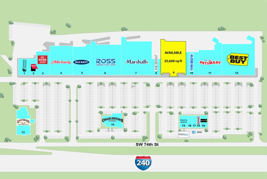 1401 SW 74th St, Oklahoma City, OK for lease - Site Plan - Image 3 of 17