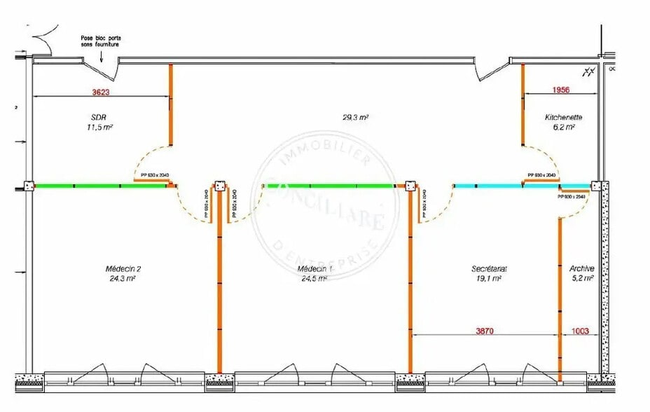 Office in Toulouse for lease - Floor Plan - Image 3 of 3