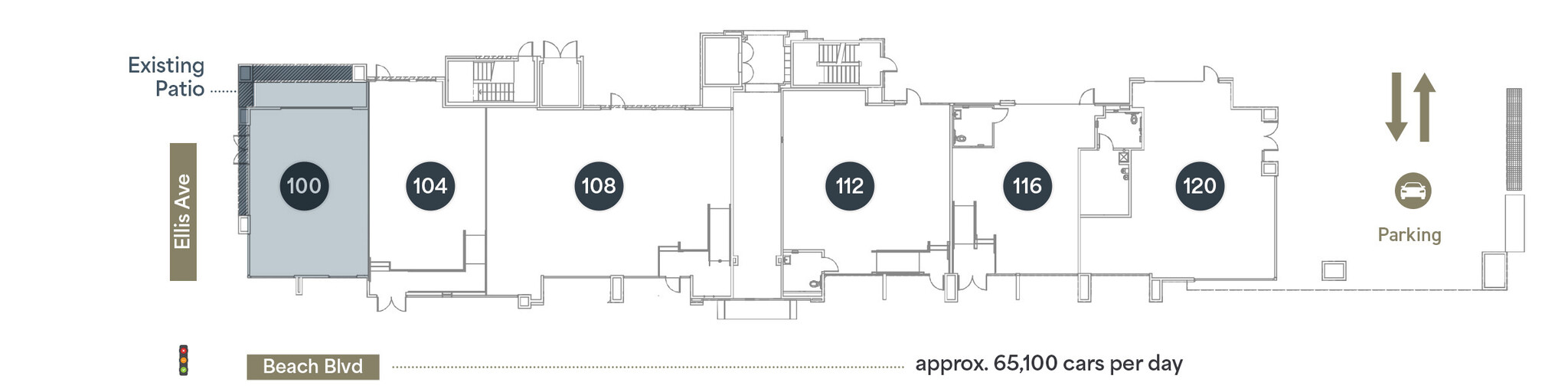 18502 Beach Blvd, Huntington Beach, CA for lease Floor Plan- Image 1 of 1