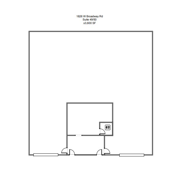 1826 W Broadway Rd, Mesa, AZ for lease Floor Plan- Image 1 of 1