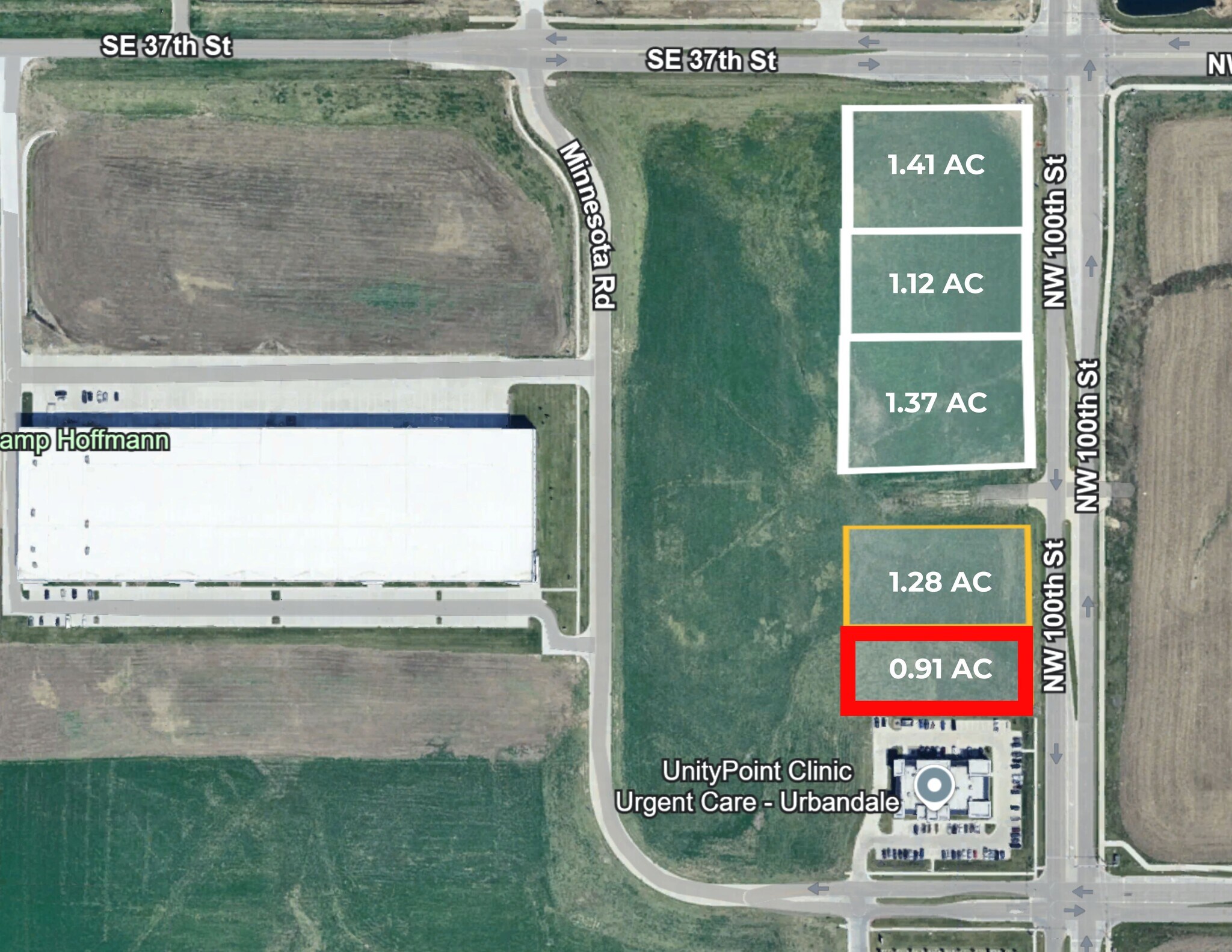 5332 100th Street, Johnston, IA for sale Aerial- Image 1 of 3