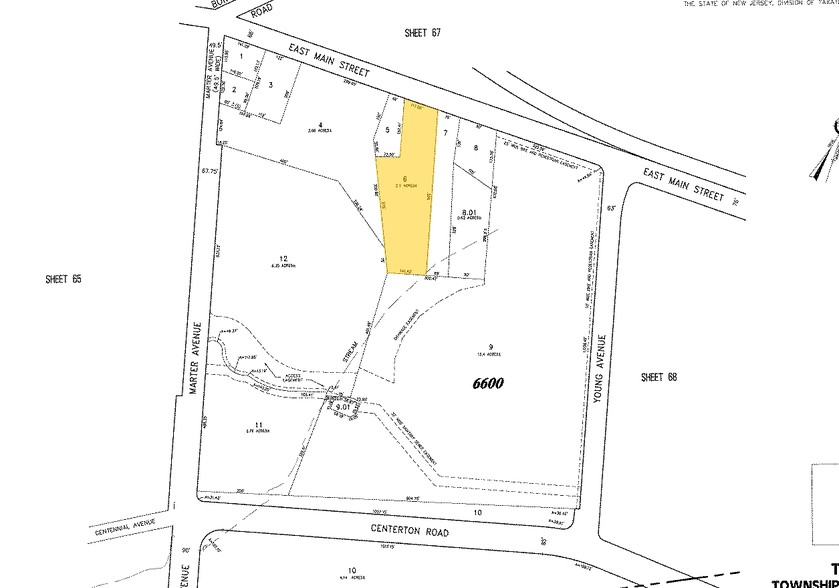 710 E Main St, Moorestown, NJ for lease - Plat Map - Image 3 of 18