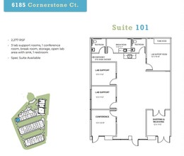 6185 Cornerstone Ct E, San Diego, CA for lease Floor Plan- Image 1 of 1