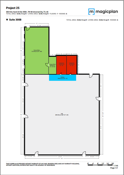 300 Kitty Hawk Rd, Universal City, TX for lease - Floor Plan - Image 3 of 22