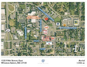 1225 E Fifth St, Winston-Salem, NC - Aerial map view