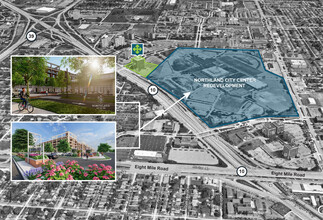 21700 Northwestern Hwy, Southfield, MI - aerial  map view