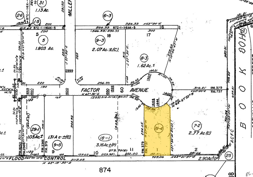 1444-1446 Factor Ave, San Leandro, CA for lease - Plat Map - Image 3 of 4