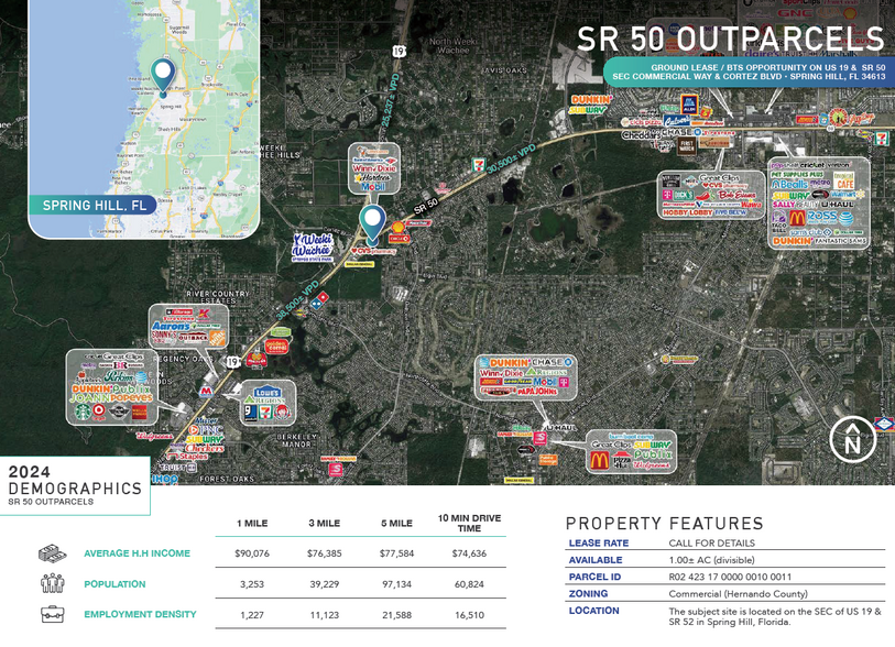 SEC Commercial Way & Cortez Blvd, Spring Hill, FL for lease - Building Photo - Image 2 of 2