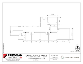 17177 N Laurel Park Dr, Livonia, MI for lease Floor Plan- Image 1 of 2