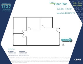 1232 E Broadway Rd, Tempe, AZ for lease Floor Plan- Image 1 of 1