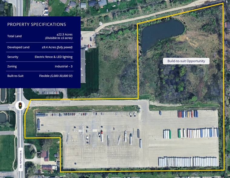 3205 N Mitthoefer Rd, Indianapolis, IN for lease - Site Plan - Image 2 of 4