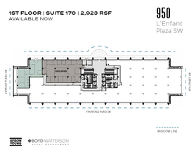 950 L'Enfant Plz SW, Washington, DC for lease Floor Plan- Image 1 of 2