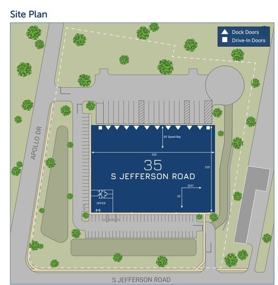35 S Jefferson Rd, Whippany, NJ for lease - Site Plan - Image 2 of 2