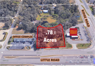 Ridge Rd & Little Rd, New Port Richey, FL - aerial  map view - Image1