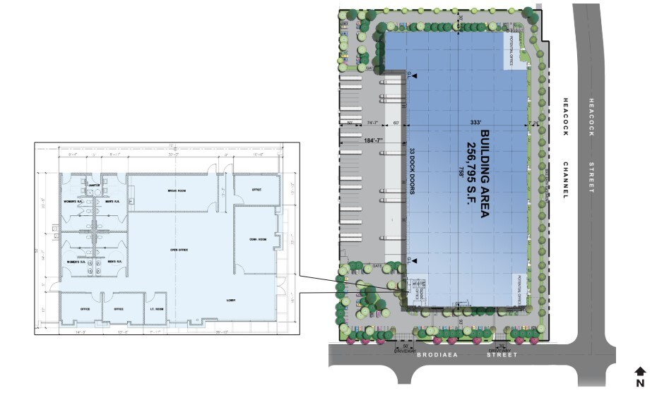 23850 Brodiaea Ave, Moreno Valley, CA for lease - Site Plan - Image 3 of 4