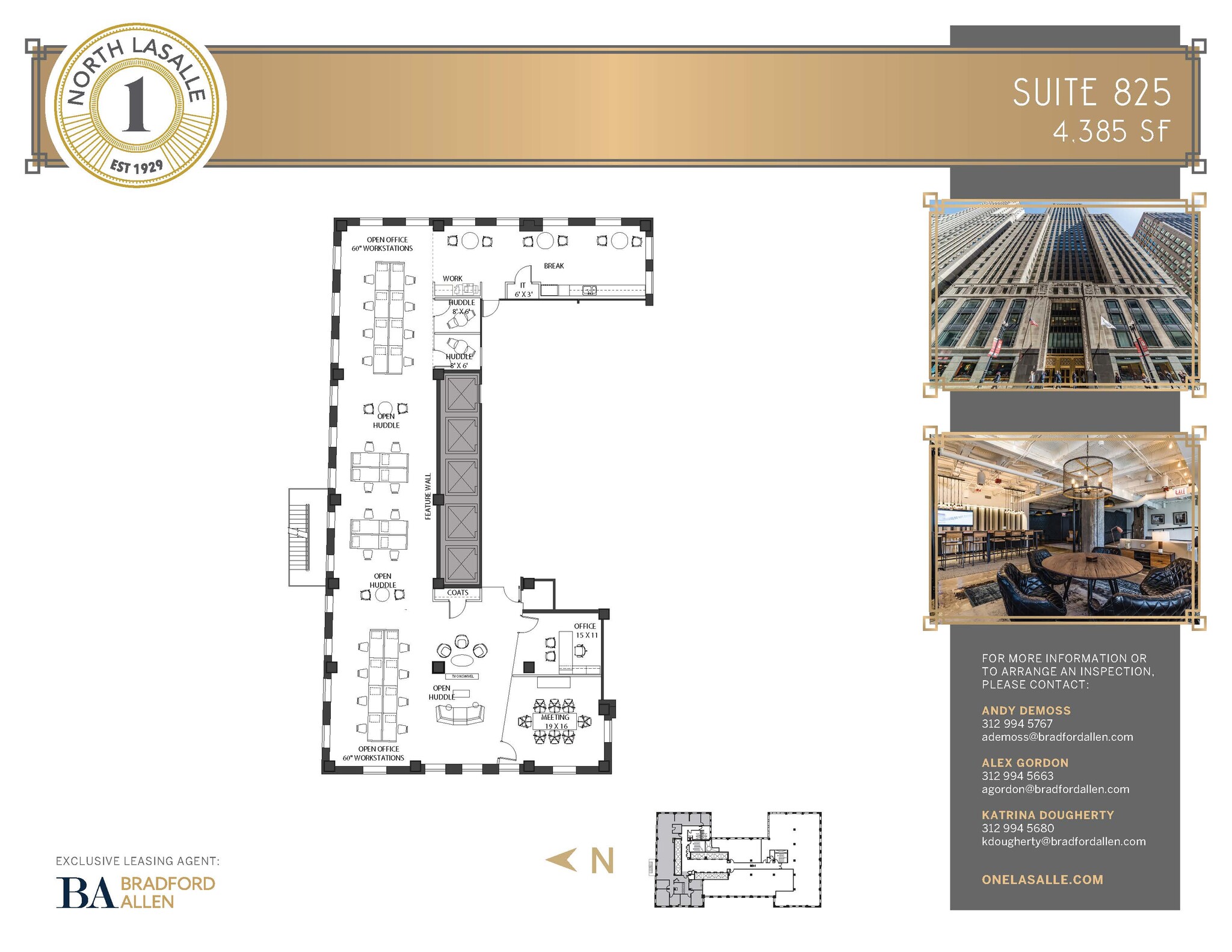 1 N La Salle St, Chicago, IL for lease Floor Plan- Image 1 of 8