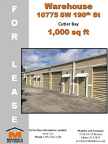 Marlin - 1000 SqFt Warehouses - Warehouse