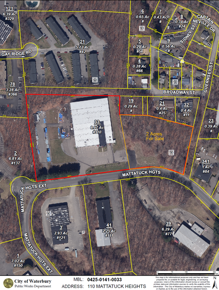 110 Mattatuck Heights Rd, Waterbury, CT for sale - Aerial - Image 1 of 1