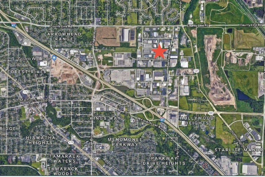 W143N9340 Henry Stark Rd, Menomonee Falls, WI for sale Aerial- Image 1 of 1