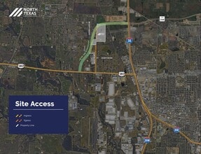 Loop 288, Denton, TX - AERIAL  map view