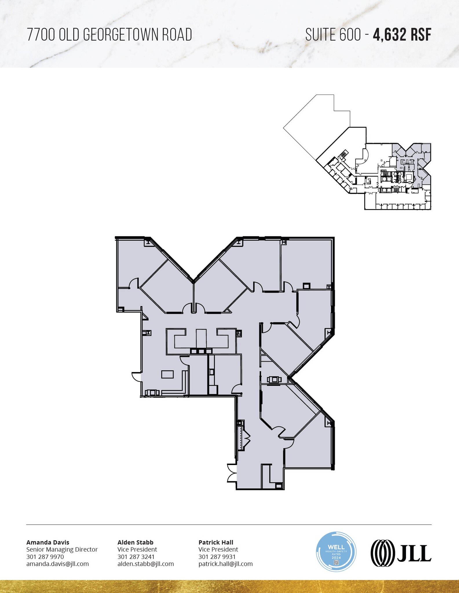 7700 Old Georgetown Rd, Bethesda, MD for lease Floor Plan- Image 1 of 2