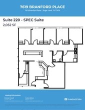 7619 Branford Pl, Sugar Land, TX for lease Floor Plan- Image 2 of 2