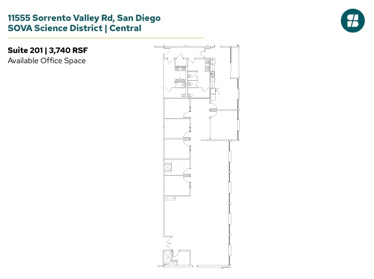 11555 Sorrento Valley Rd, San Diego, CA for lease Floor Plan- Image 1 of 1