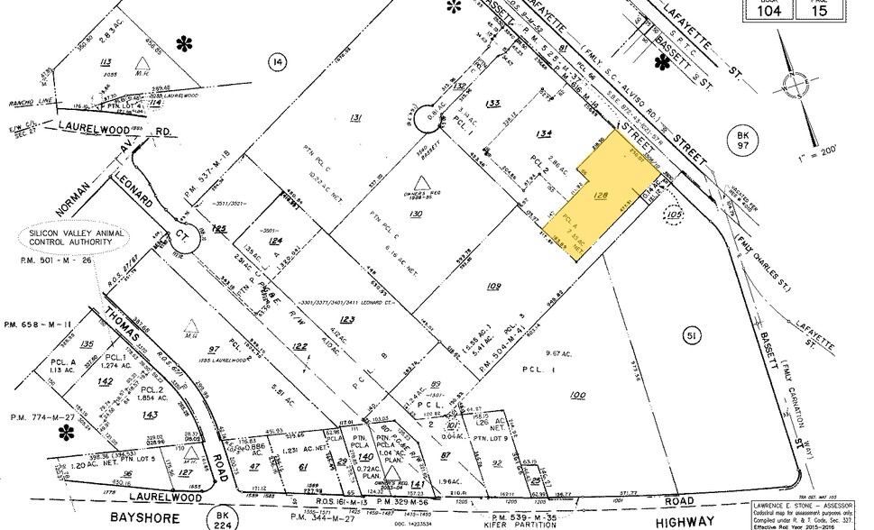 3508-3510 Bassett St, Santa Clara, CA for sale - Plat Map - Image 1 of 1